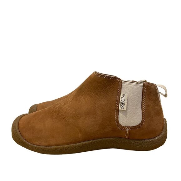 Keen Womens Brown Leather Mosey Ankle Boots With Elastic Gore & Crepe Sole 8.5 - Picture 1 of 16